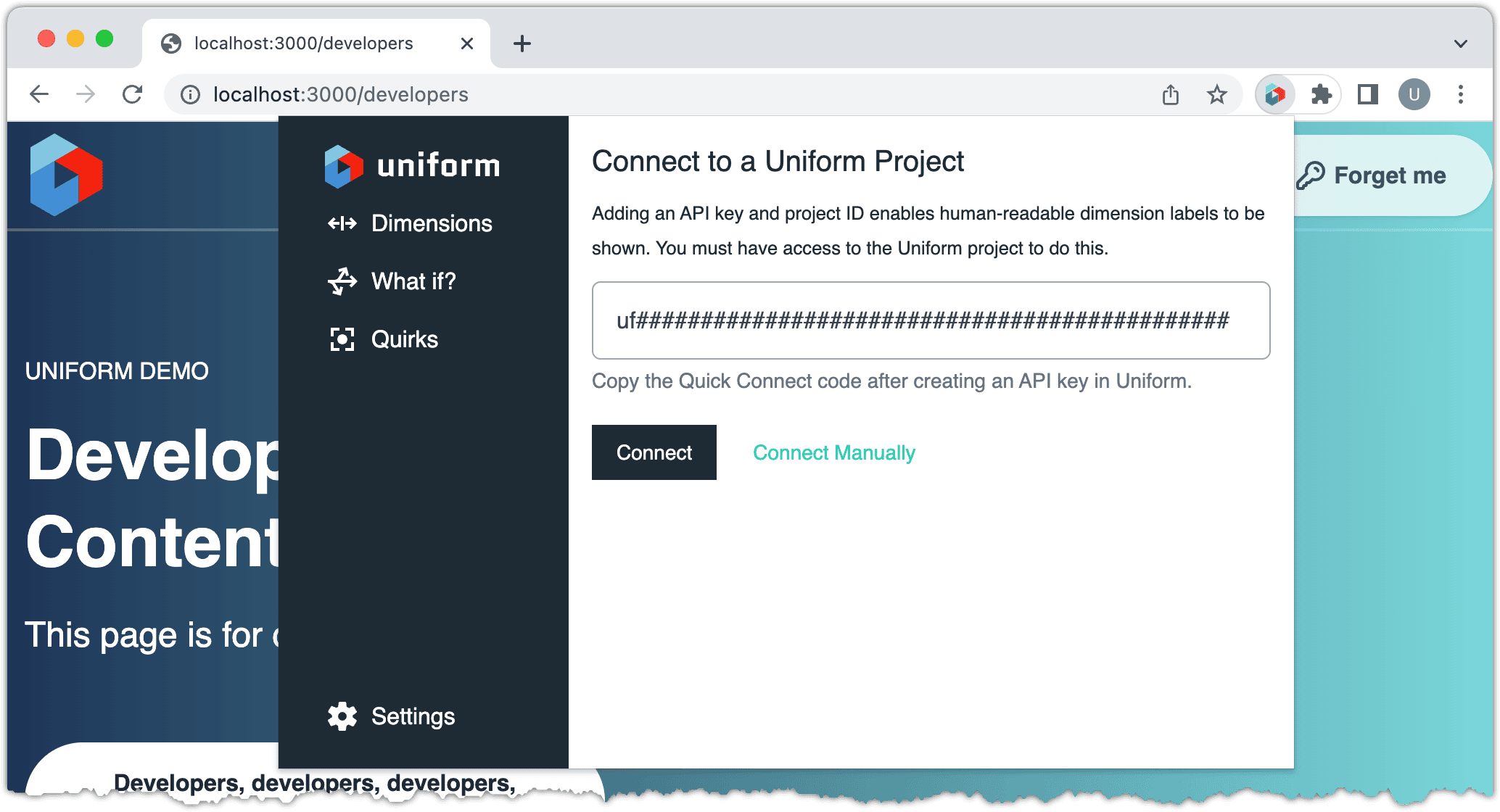 localhost-page-developers-extension-settings-set